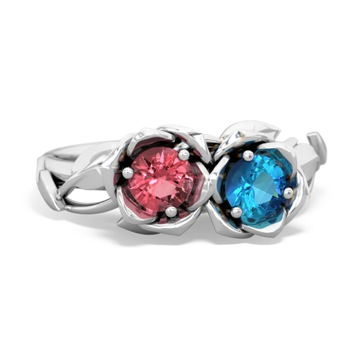 tourmaline-london topaz roses ring