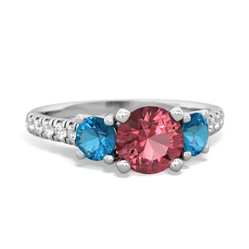 tourmaline-london topaz trellis pave ring