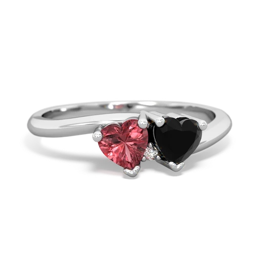 tourmaline-onyx sweethearts promise ring