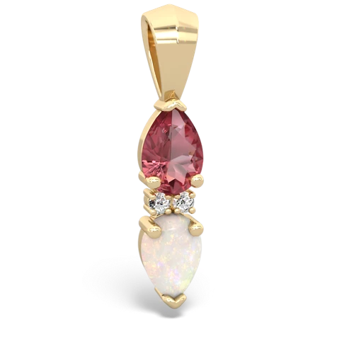 tourmaline-opal bowtie pendant