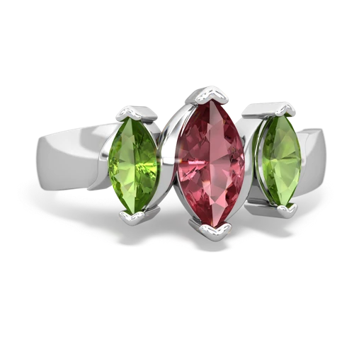 tourmaline-peridot keepsake ring