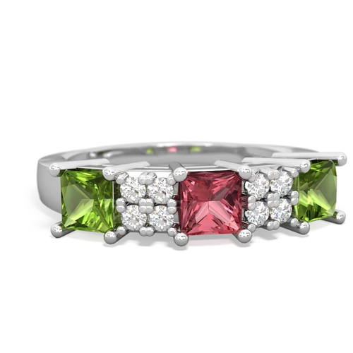 tourmaline-peridot timeless ring