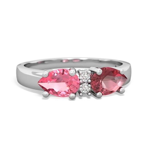 tourmaline-pink sapphire timeless ring