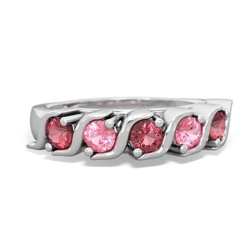 tourmaline-pink sapphire timeless ring