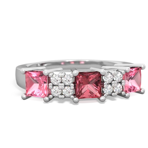 tourmaline-pink sapphire timeless ring