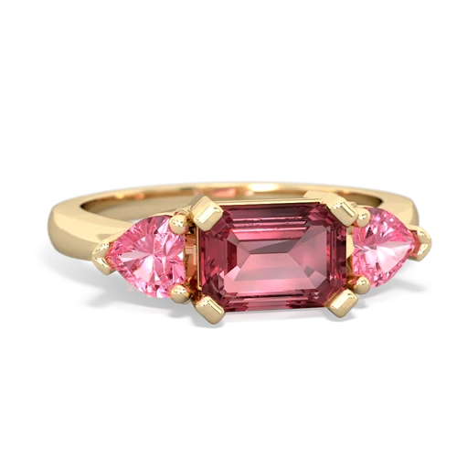 tourmaline-pink sapphire timeless ring