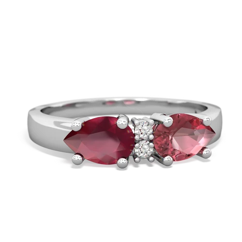 tourmaline-ruby timeless ring