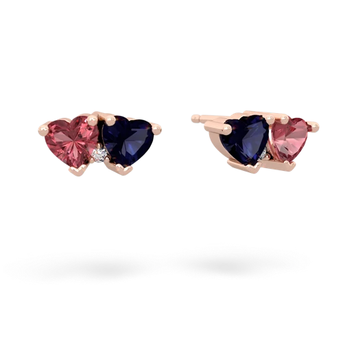 tourmaline-sapphire  earrings