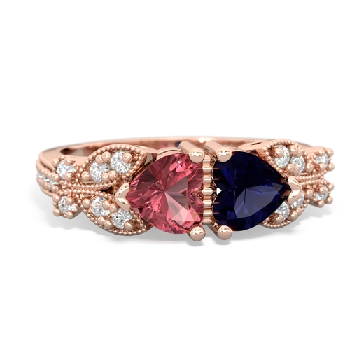 tourmaline-sapphire keepsake butterfly ring