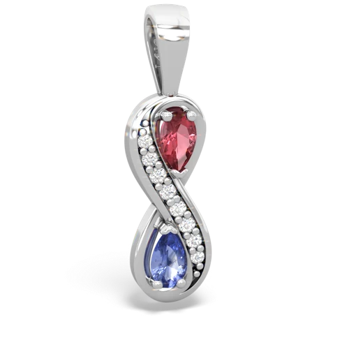 tourmaline-tanzanite keepsake infinity pendant