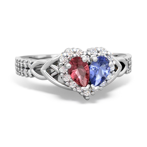 tourmaline-tanzanite keepsake engagement ring