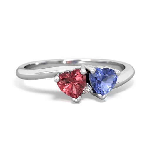 tourmaline-tanzanite sweethearts promise ring