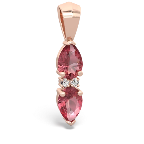 tourmaline-tourmaline bowtie pendant