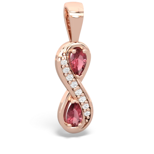 tourmaline-tourmaline keepsake infinity pendant