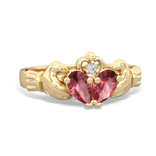 tourmaline-tourmaline claddagh ring