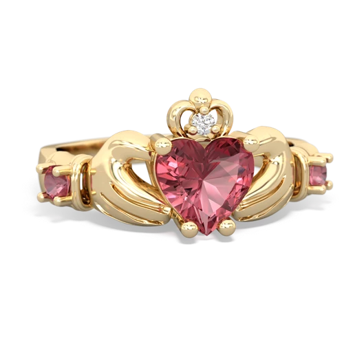 tourmaline-citrine claddagh ring