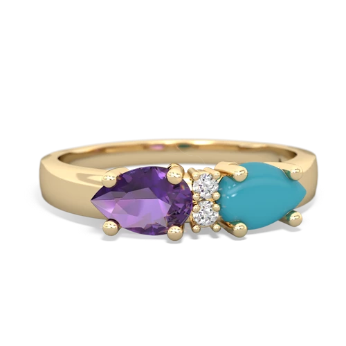 turquoise-amethyst timeless ring