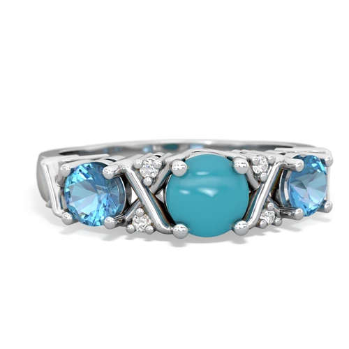 turquoise-blue topaz timeless ring