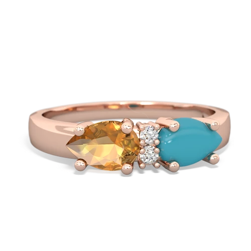 turquoise-citrine timeless ring