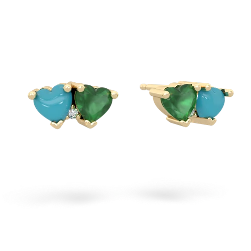 turquoise-emerald  earrings