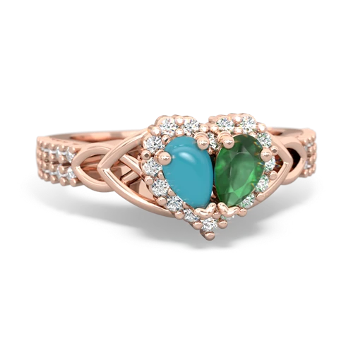 turquoise-emerald keepsake engagement ring