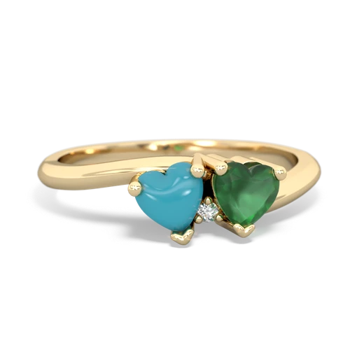 turquoise-emerald sweethearts promise ring