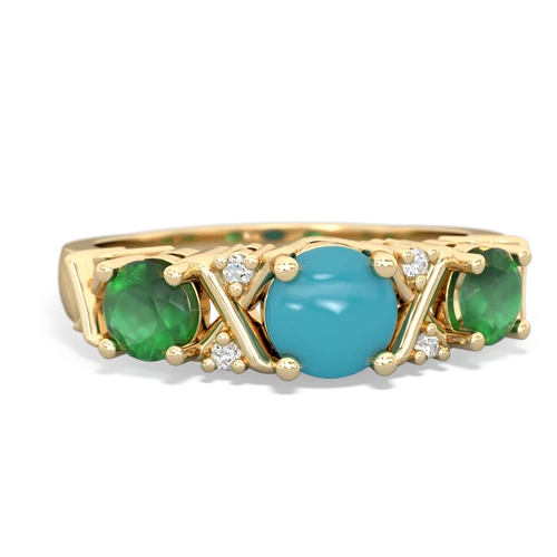 turquoise-emerald timeless ring