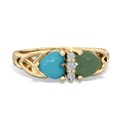 turquoise-jade celtic ring