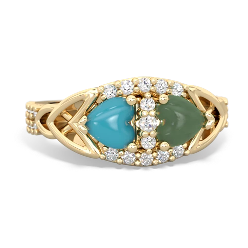 turquoise-jade keepsake engagement ring