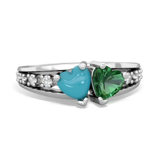 turquoise-lab emerald modern ring