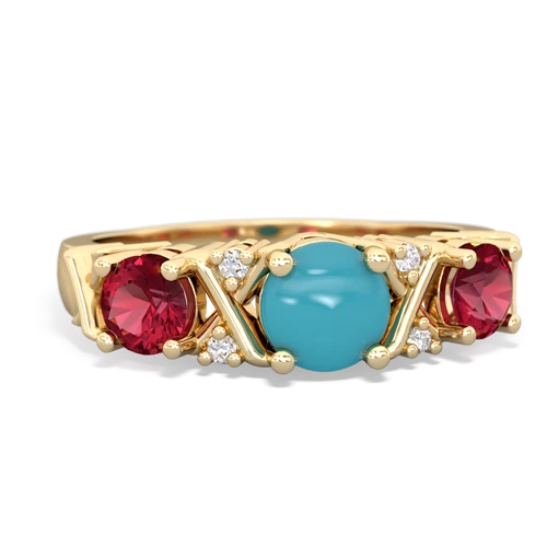 turquoise-lab ruby timeless ring