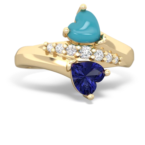 turquoise-lab sapphire modern ring