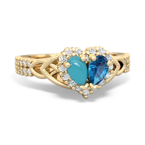 turquoise-london topaz keepsake engagement ring