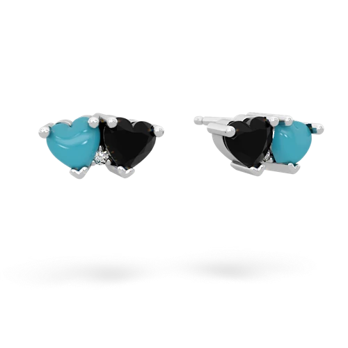turquoise-onyx  earrings