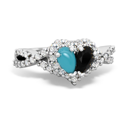 turquoise-onyx engagement ring