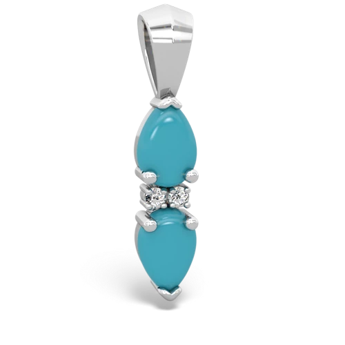 turquoise bowtie pendant