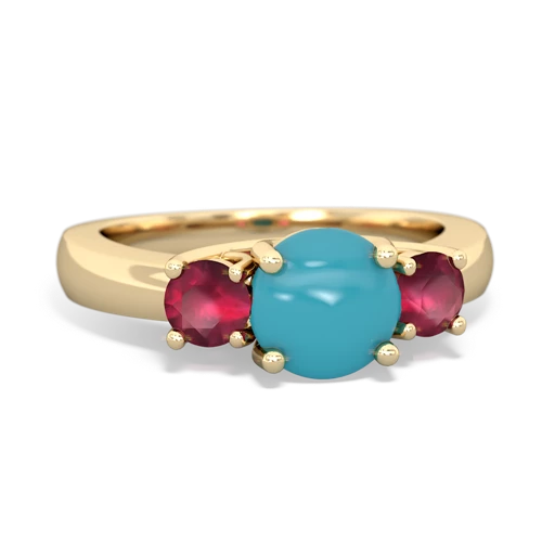 turquoise-ruby timeless ring