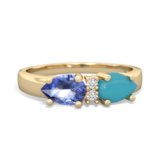 turquoise-tanzanite timeless ring