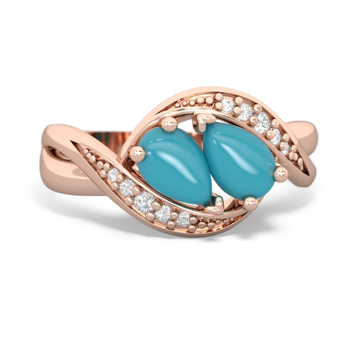 turquoise-turquoise keepsake curls ring