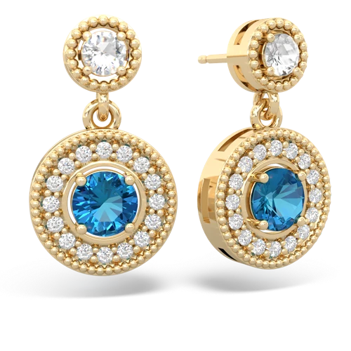 white topaz-london topaz halo earrings