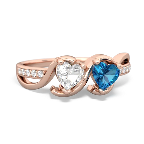 white topaz-london topaz double heart ring