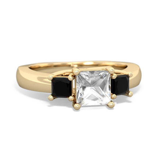 white topaz-onyx timeless ring