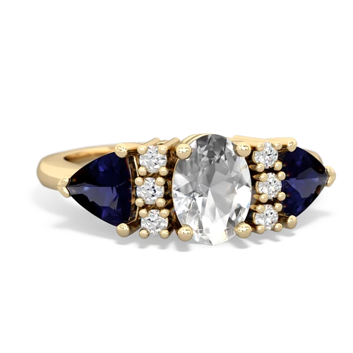 white topaz-sapphire timeless ring