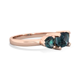 Tanzanite Three Stone 14K Rose Gold ring R5235