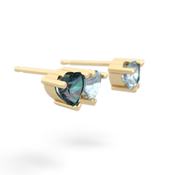 Alexandrite Sweethearts 14K Yellow Gold earrings E5260