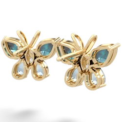 Alexandrite Butterfly 14K Yellow Gold earrings E2215