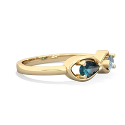 Alexandrite Infinity 14K Yellow Gold ring R5050