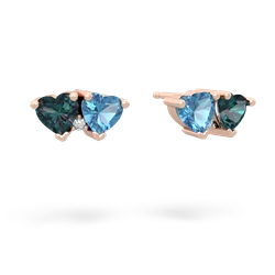 Alexandrite Sweethearts 14K Rose Gold earrings E5260