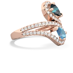 Alexandrite Diamond Dazzler 14K Rose Gold ring R3000