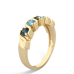 Alexandrite Anniversary Band 14K Yellow Gold ring R2089